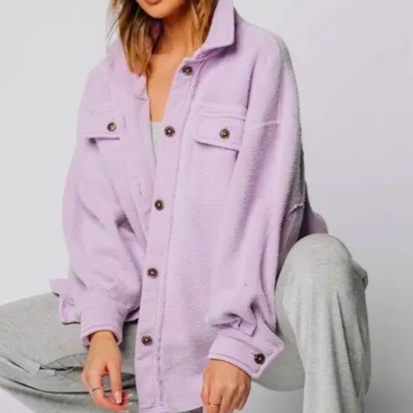 Free people ruby lavender purple shacket - Picture 6 of 10